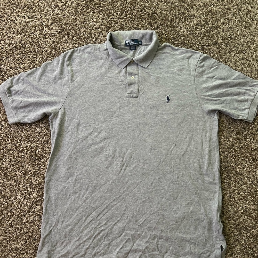 Polo by Ralph Lauren Men's Classic Grey Polo Shirt